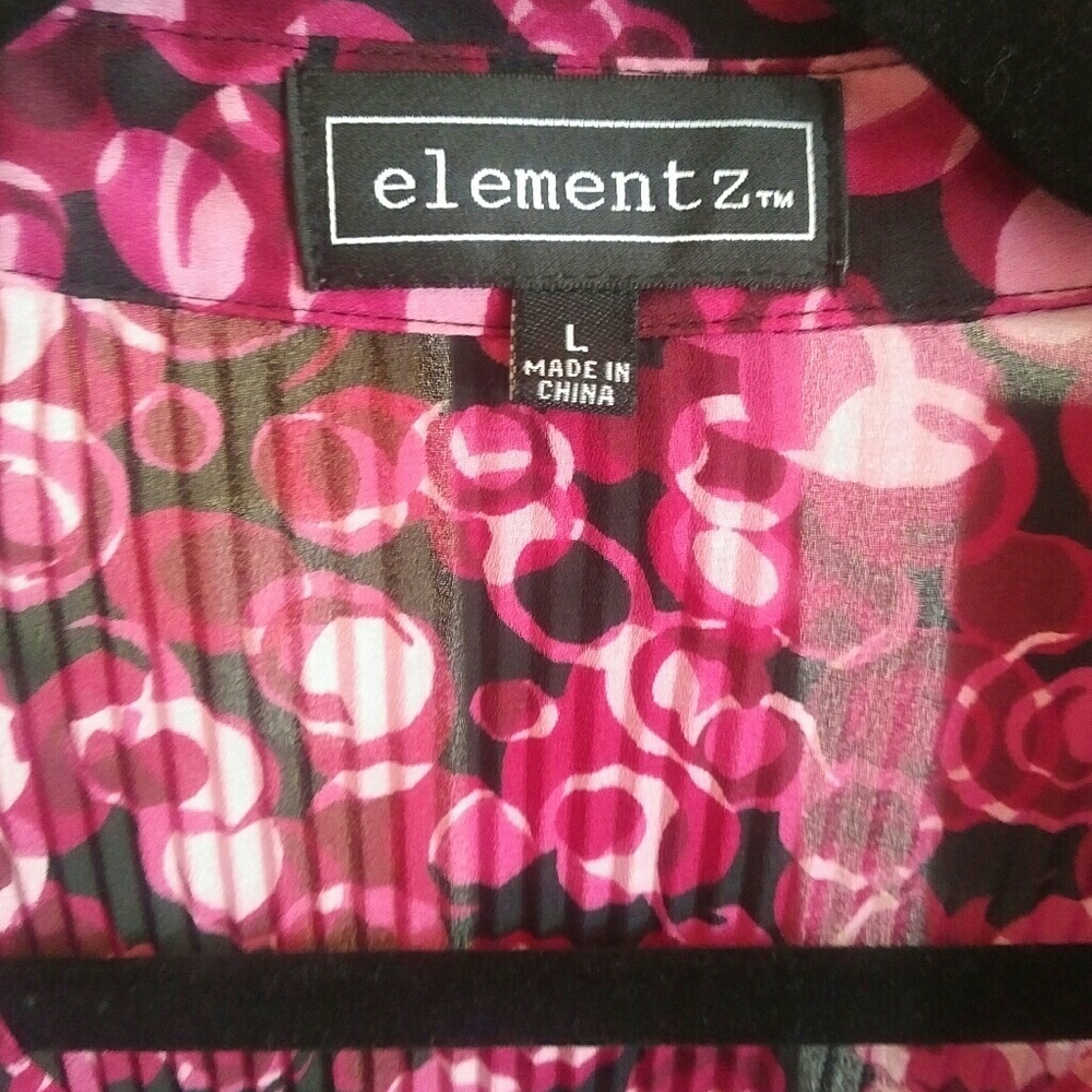 Elementz Blouse Like New Large - Picture 3 of 3